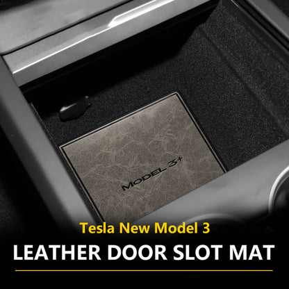 2021-2024 Tesla Model 3 Highland | Car Door Slot & Cup Holder Silicone Dust Pad Set