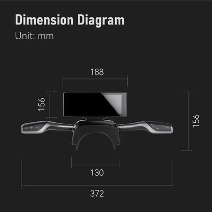 Gear Shift Stalk & 7" Dashboard Display with Wireless Apple CarPlay & HiCar for Tesla Model 3 (2023–2026) & Model Y (2025–2026 Juniper) – Plug & Play Instrument Cluster Retrofit Kit
