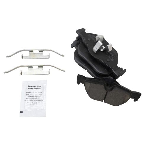 2012 BMW 328i Brake, Kit includes front and rear ceramic brake pads with grease and hardware, plus two performance brake rotors.