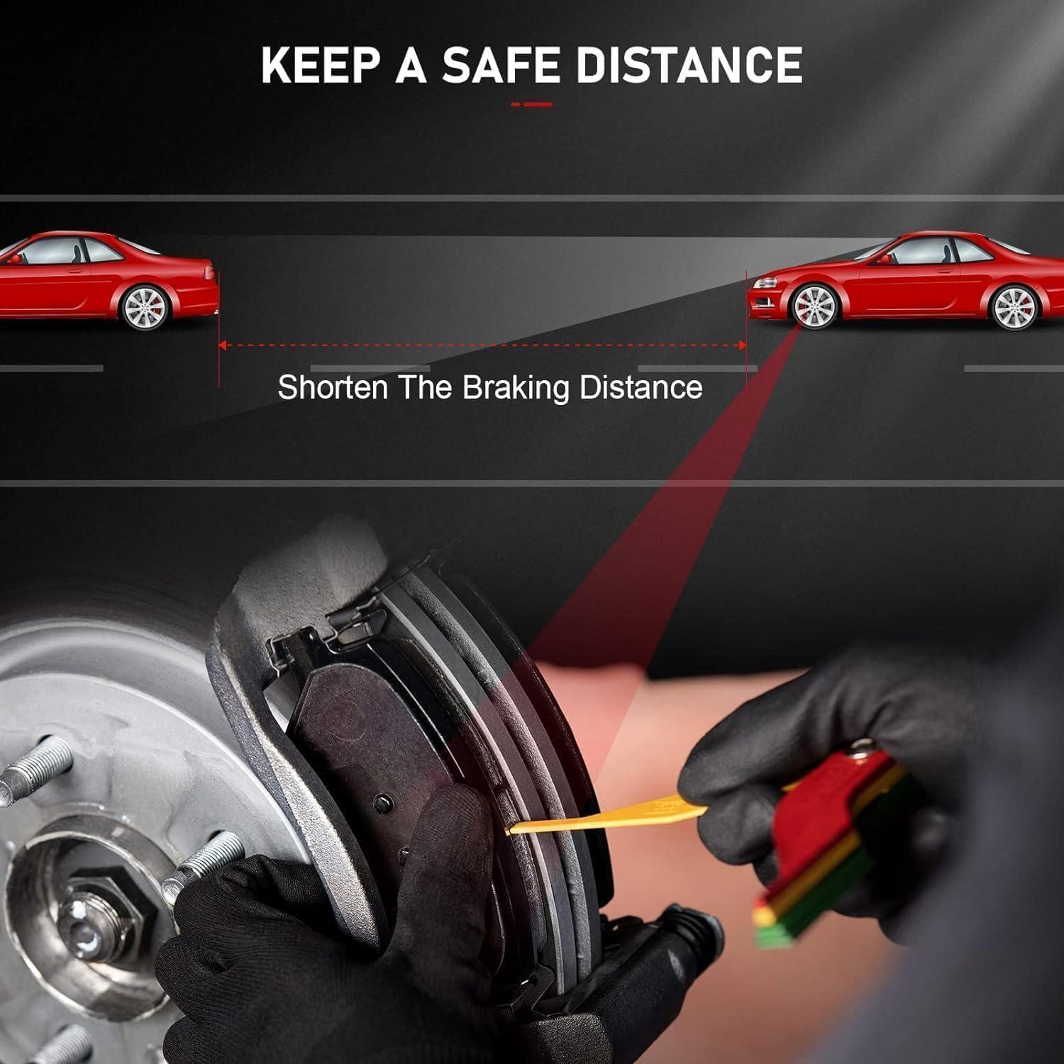 2013 BMW 328i Brake, Ceramic brake pad kit for 2013 BMW 328i provides smooth braking performance.