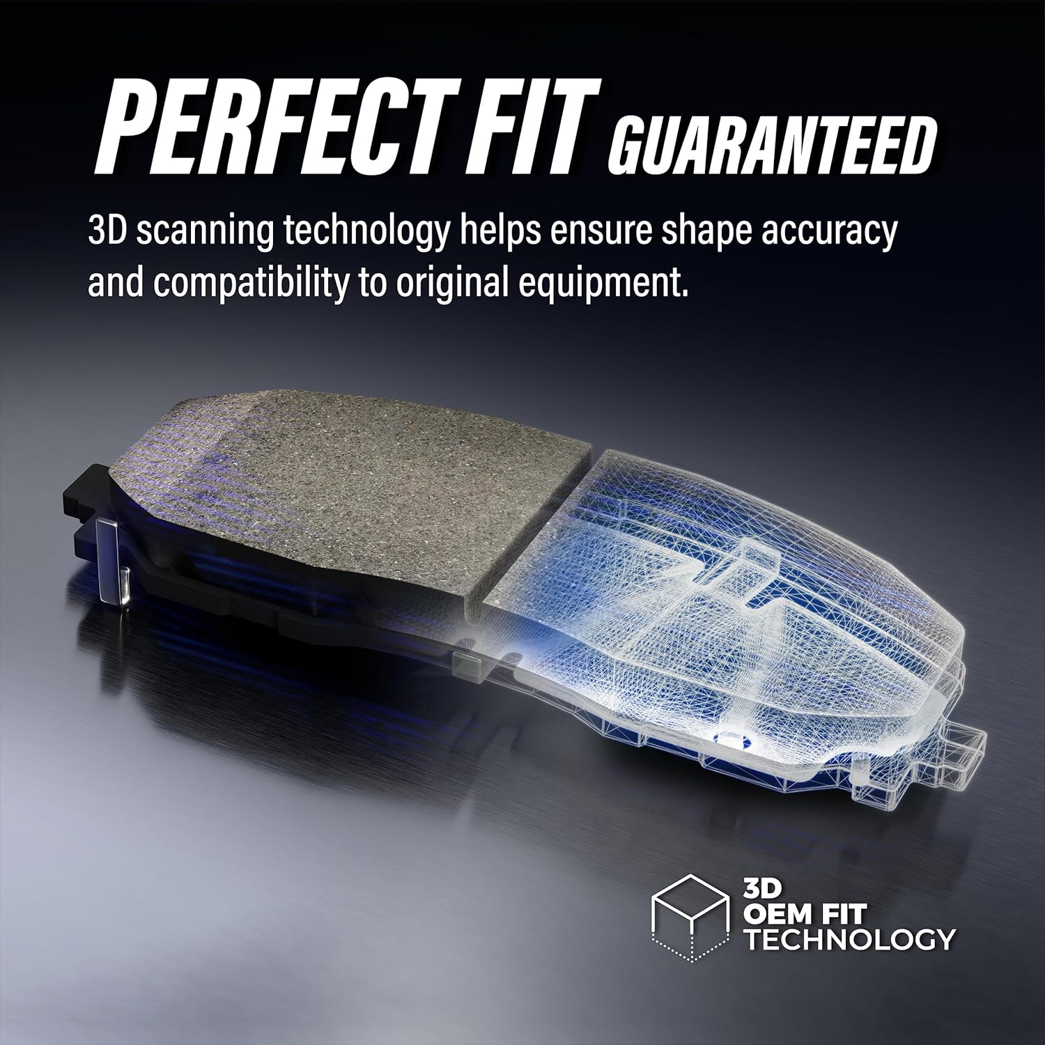 The 2013 BMW 328i Ceramic Front Brake Pads ensure a perfect fit using 3D scanning tech.