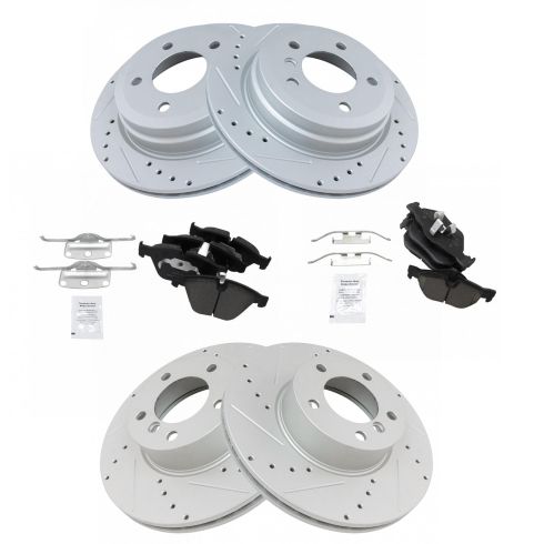 2013 BMW 328i Wagon Brake, This TRQ Performance Brake Pad & Rotor Kit improves braking performance, reduces noise, and increases durability for BMW drivers.