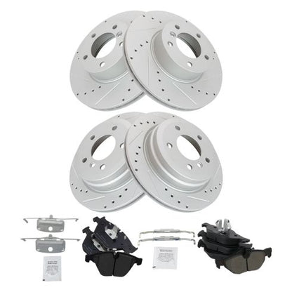 2014 BMW X1 sDrive28i Brake Pads and Rotors Kit - TRQ Performance BKA35662