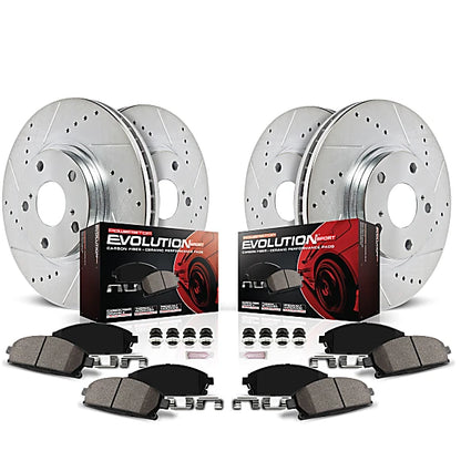 2015 BMW 328i xDrive Brake Pads and Rotors Kit - PowerStop Z23