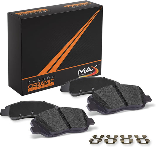 2019 BMW 330i Front Brake Pads - Max Advanced Brakes D1867 Carbon Ceramic Pads