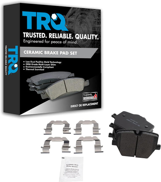 2020 BMW 330i Rear Brake, TRQ BFA19018 ceramic brake pads for 2020 BMW 330i, with positive mold tech and OEM-grade design.