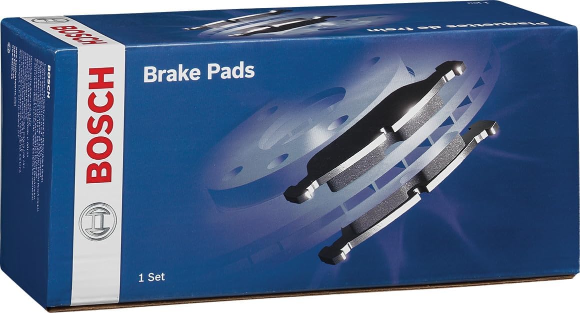 2021 BMW 330i Rear Brake Pads, Bosch BE1613H Blue Ceramic Disc Brake Pad Set provides reliable and quiet braking for rear brakes of select BMW models.