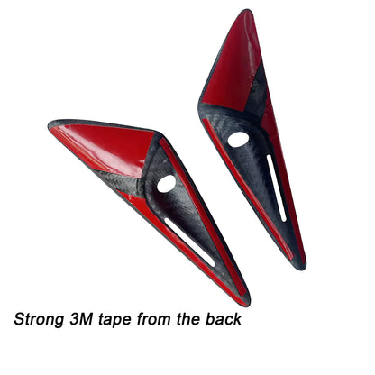 Real Dry Carbon Fiber Side Camera Covers for Tesla Model 3 Highland & Model Y Juniper HW4.0 (2023-2026+) – OEM Fit Turn Signal Camera Overlay Caps