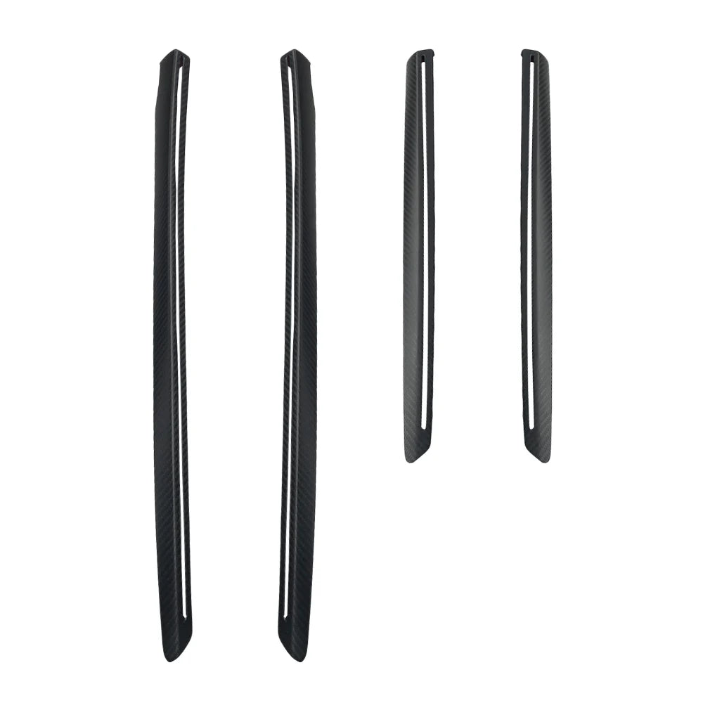 Carbon Fiber Door Trim Covers for Tesla Model Y Juniper (2025+) | Interior Ambient Lighting Overlay Kit | Premium Dry Carbon Fiber Cabin Upgrade Accessories