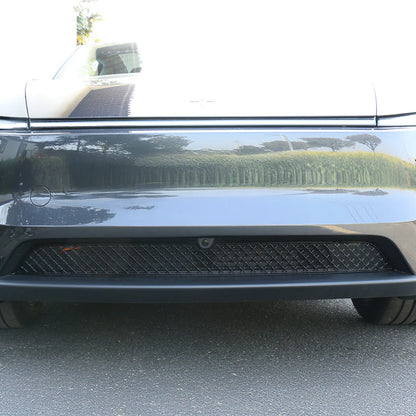 2025+ Tesla Model Y Juniper Front Bumper Grille Insert Guard – Custom ABS Air Vent Protector with Removable Stainless Steel Mesh for Radiator & Cooling System Protection