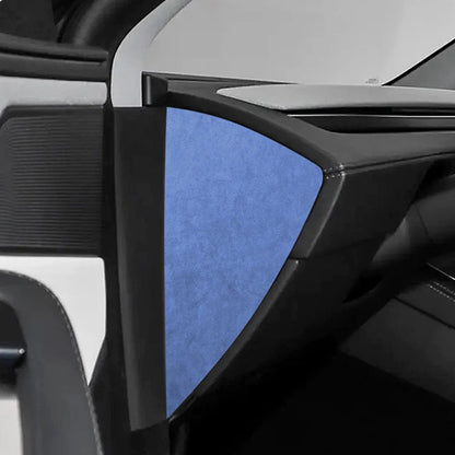 2025+ Tesla Model Y Juniper Alcantara Dashboard Side Panel Covers – Premium Interior Trim Upgrade for Tesla Model Y Juniper (2025.03+)