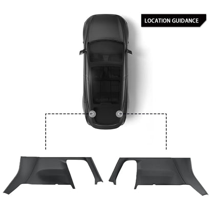 2025+ Tesla Model Y Juniper Trunk Side & C-Pillar Protector Kit – OEM-Fit TPE Interior Cargo Panel Guards for RWD, AWD & Performance