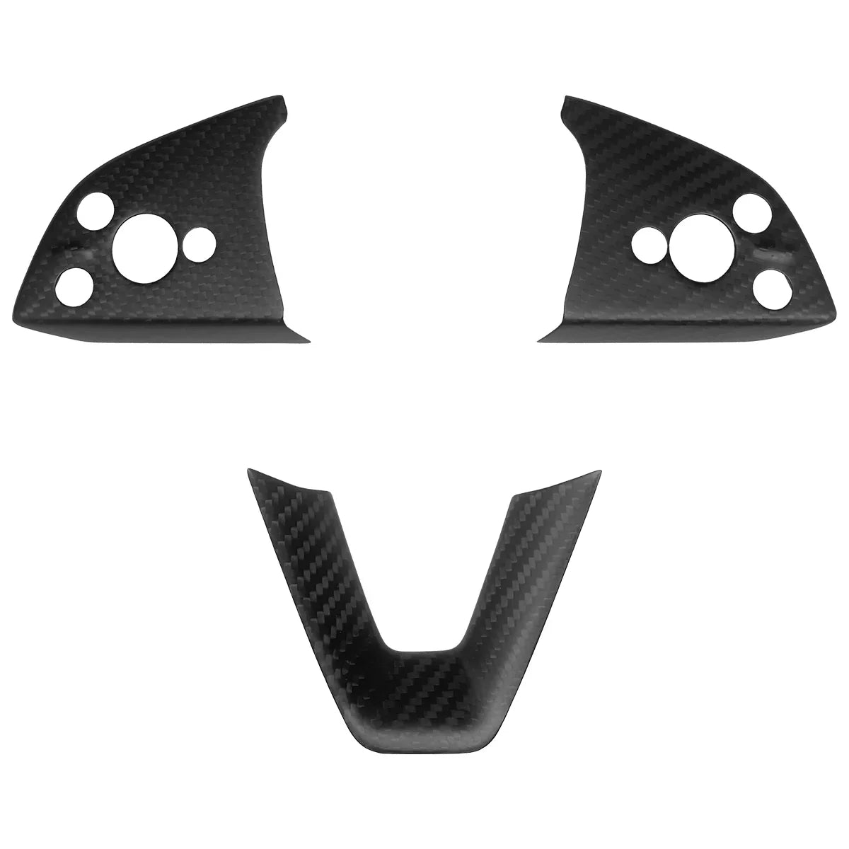 Carbon Fiber Steering Wheel Trim Cover Kit for Tesla Model Y Juniper (2025+) | Premium OEM-Fit Interior Upgrade | Gloss & Matte Finish | Scratch-Resistant Luxury Styling Accessories
