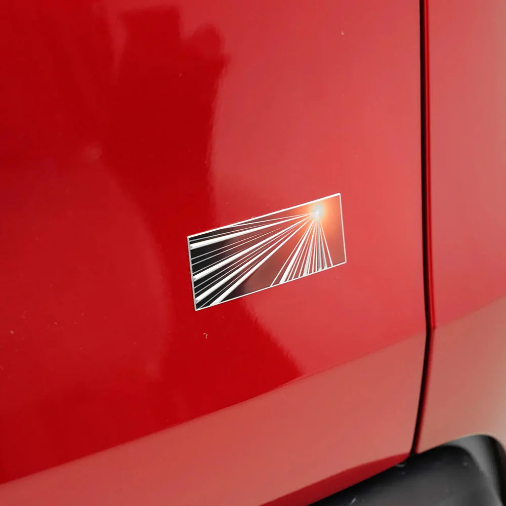 2025+ Tesla Model Y Juniper Launch Edition 3D Emblem Badge | Premium Lightweight Alloy Rear Trunk Badge | Limited Edition Exterior Styling Accessory for Tesla Model Y Juniper (2025+)