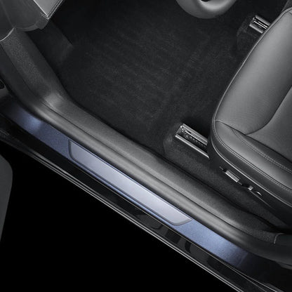 2025+ Tesla Model Y Juniper Door Sill Protector Set (5PCS) | Premium Custom-Fit TPE Interior Entry Guards | OEM-Style Anti-Scratch Door Threshold Covers