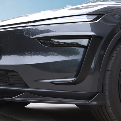 2026+ Tesla Model Y Juniper Fog Light Trim Covers in Matte & Glossy Black ABS – Custom Front Bumper Accent Garnish for 2025.03+ New Model Y Juniper, Aerodynamic Exterior Styling Upgrade, Easy No-Drill Installation (Not for Performance)