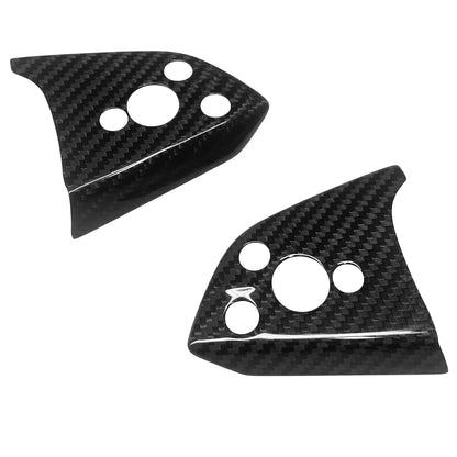 Carbon Fiber Steering Wheel Trim Cover Kit for Tesla Model Y Juniper (2025+) | Premium OEM-Fit Interior Upgrade | Gloss & Matte Finish | Scratch-Resistant Luxury Styling Accessories