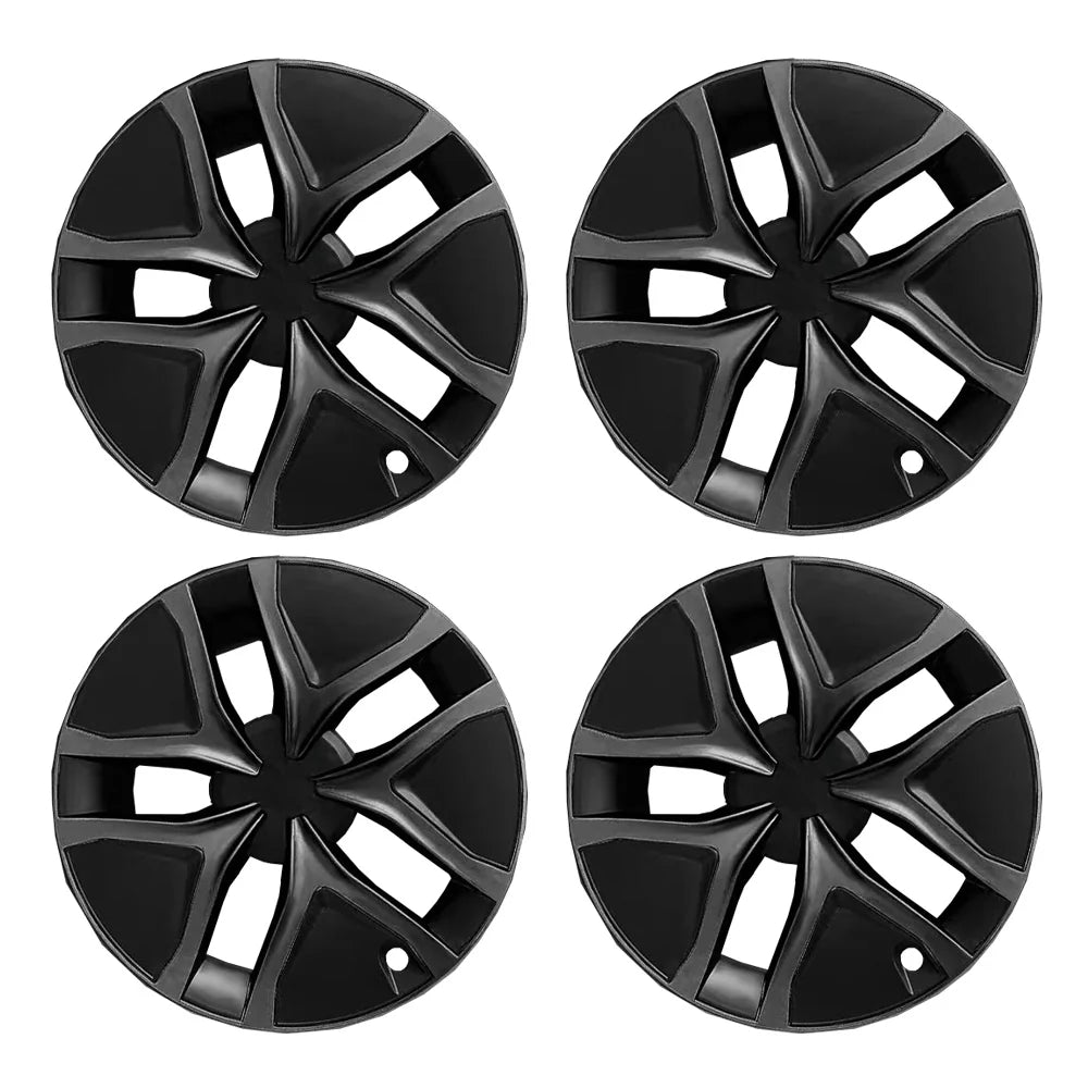 19-Inch Arachnid 2.0 Style Crossflow Wheel Covers for Tesla Model Y Juniper 2025 2026 – Full Rim Protection Aerodynamic Hubcaps Replacement