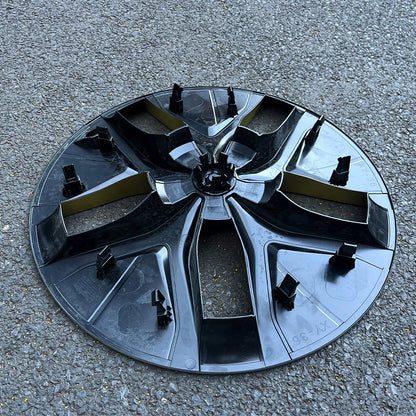 19-Inch Arachnid 2.0 Style Crossflow Wheel Covers for Tesla Model Y Juniper 2025 2026 – Full Rim Protection Aerodynamic Hubcaps Replacement