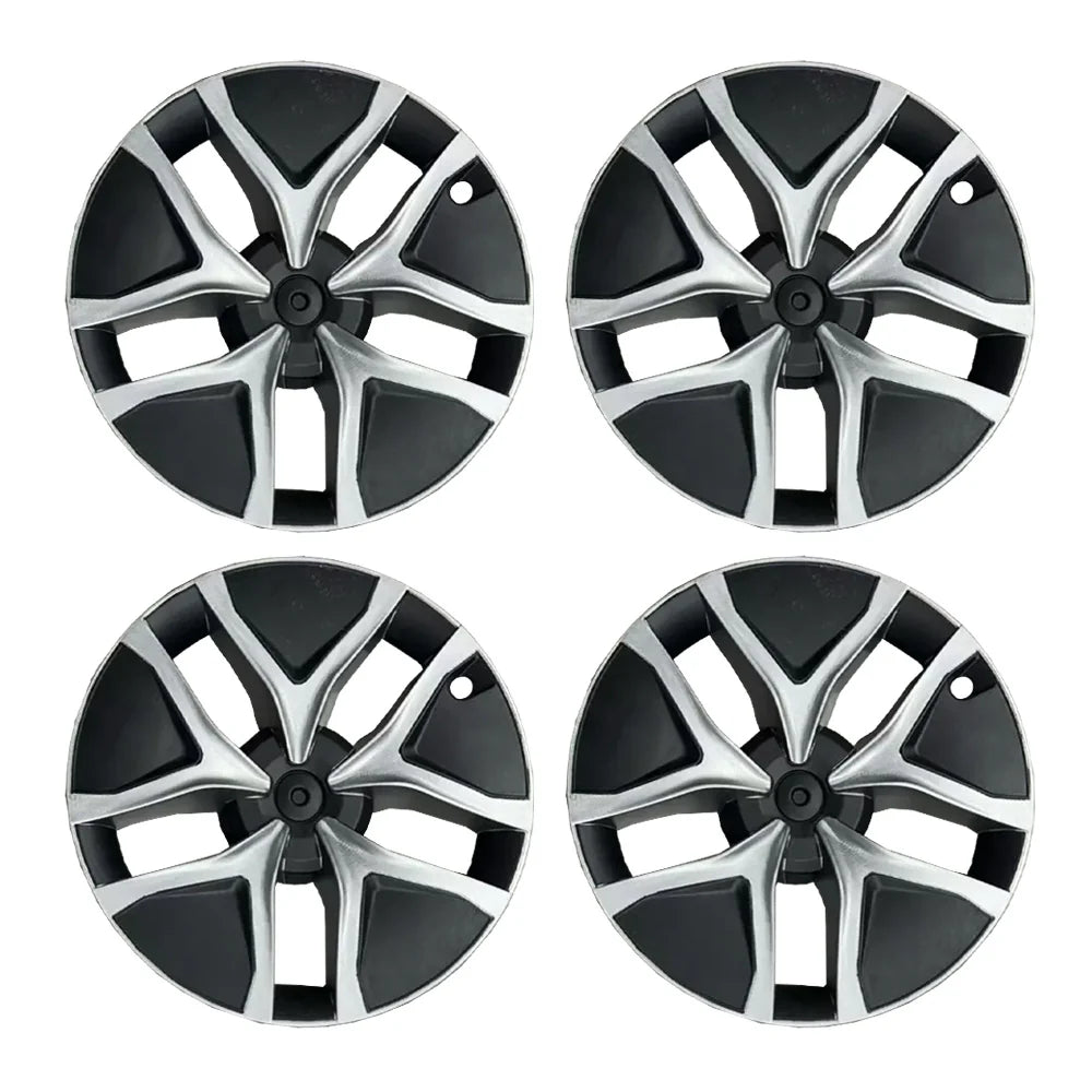19-Inch Arachnid 2.0 Style Crossflow Wheel Covers for Tesla Model Y Juniper 2025 2026 – Full Rim Protection Aerodynamic Hubcaps Replacement