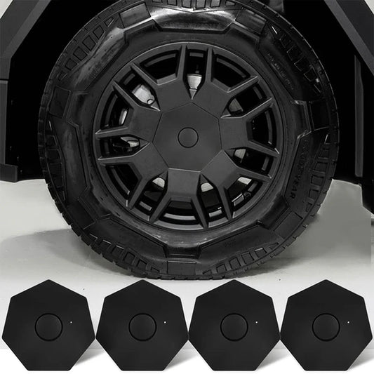 Cybertruck Center Hub Cap & Lug Nut Covers Set (4PCS) – Custom Fit Wheel Hub Protection & Styling Accessories for Tesla Cybertruck