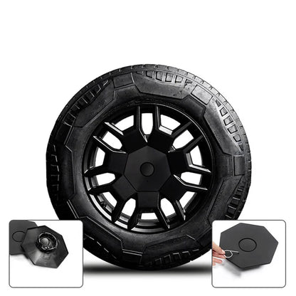 Cybertruck Center Hub Cap & Lug Nut Covers Set (4PCS) – Custom Fit Wheel Hub Protection & Styling Accessories for Tesla Cybertruck