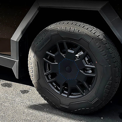 Cybertruck Center Hub Cap & Lug Nut Covers Set (4PCS) – Custom Fit Wheel Hub Protection & Styling Accessories for Tesla Cybertruck