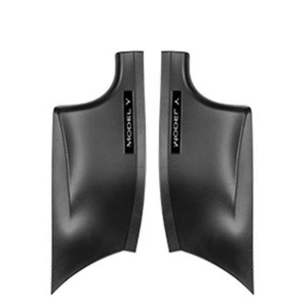 2020-2024 Tesla Model Y ABS Carbon Fiber Pattern Rear Door Sill Protector Trim