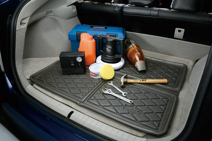 Medium Universal Cross-Fold Waterproof Multi-Purpose Car Tray for Cars & SUVs – Spill-Resistant, Eco-Friendly, Black