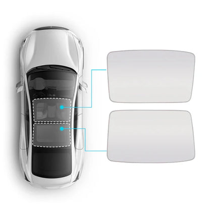 2020–2024 Tesla Model Y Glass Roof Sunshade | Ice Crystal Heat & UV Blocking Roof Sunshade