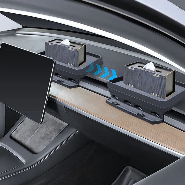 Center Console Organizer Behind Screen Storage Tray for Tesla Model 3 Highland & Model Y Juniper