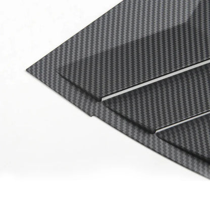 Model 3 Highland Rear Side Window Louvers – Carbon Fiber Exterior Trim Covers for Tesla Model 3 Highland (2024+)