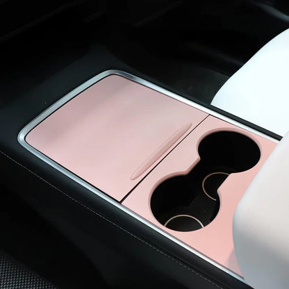 ABS Center Console Cover Trim Wrap for Tesla Model 3 (2020–2024) & Model Y (2020–2024) Interior Protection