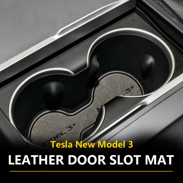 2021-2024 Tesla Model 3 Highland | Car Door Slot & Cup Holder Silicone Dust Pad Set