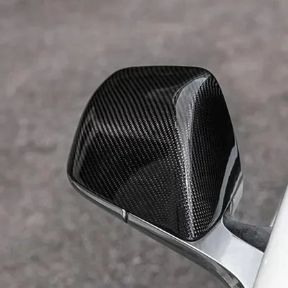 Real Carbon Fiber Side Mirror Covers for Tesla Model 3 & Model 3 Highland – Exterior Rear View Mirror Cap Protection Upgrade