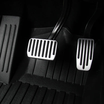 Performance Metal Foot Pedal Covers for Tesla Model 3 / Model Y / Model 3 Highland – Anti-Slip Brake & Accelerator Pedal Protector
