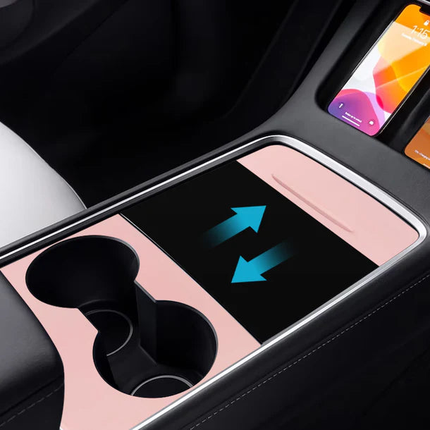 ABS Center Console Cover Trim Wrap for Tesla Model 3 (2020–2024) & Model Y (2020–2024) Interior Protection