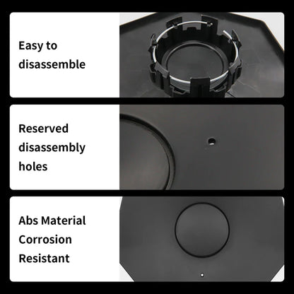 ABS Wheel Hub Covers for Tesla Cybertruck – Snap-On Center Caps, All-Weather Wheel Hub Protection & Styling Upgrade