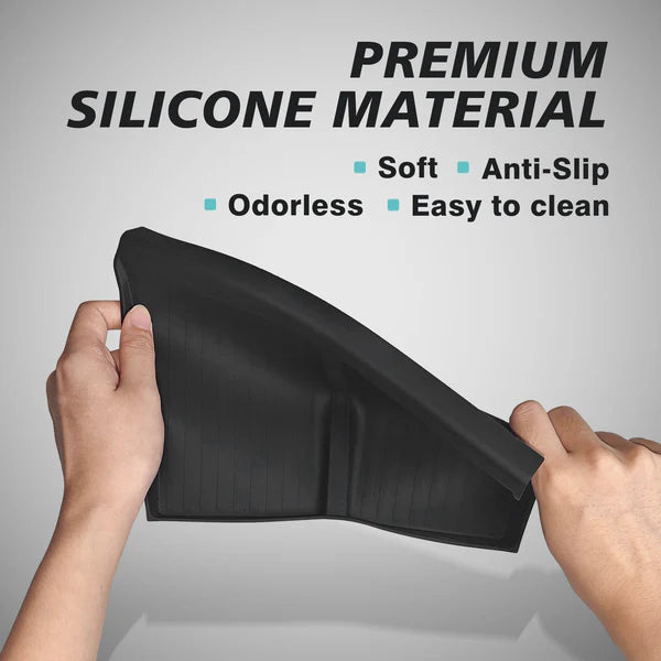 Center Console Phone Charging Pad Silicone Mat for Tesla Cybertruck – Anti-Slip, Heat-Resistant Protective Cover for Wireless Charging Area