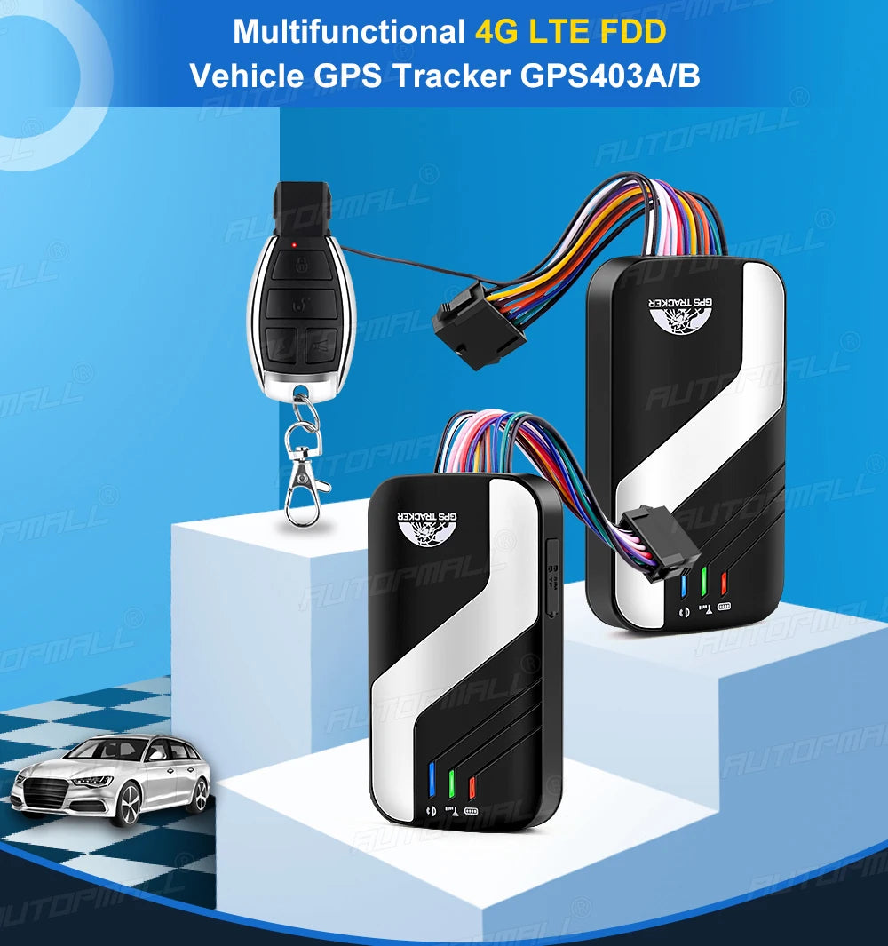 4G LTE GPS, A multifunctional GPS tracker supports 4G LTE networks, ideal for vehicle fleets, logistics, and emergency services, offering advanced features and reliable tracking.