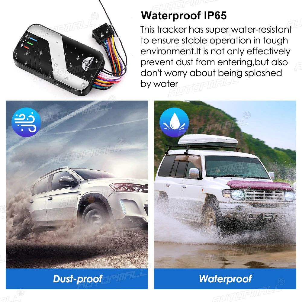 4G LTE GPS, Waterproof GPS tracker designed for harsh environments, preventing dust and ensuring stability in water.