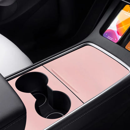 ABS Center Console Cover Trim Wrap for Tesla Model 3 (2020–2024) & Model Y (2020–2024) Interior Protection