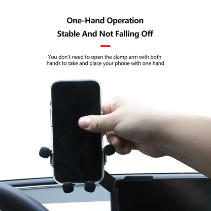ABS 360° Rotating Corner Dashboard Phone Holder for Tesla Model 3 / Model Y / 3 Highland / Y Juniper / Model X / Model S / Cybertruck