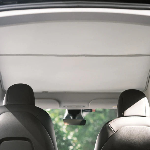 2020–2024 Tesla Model Y Glass Roof Sunshade | Ice Crystal Heat & UV Blocking Roof Sunshade