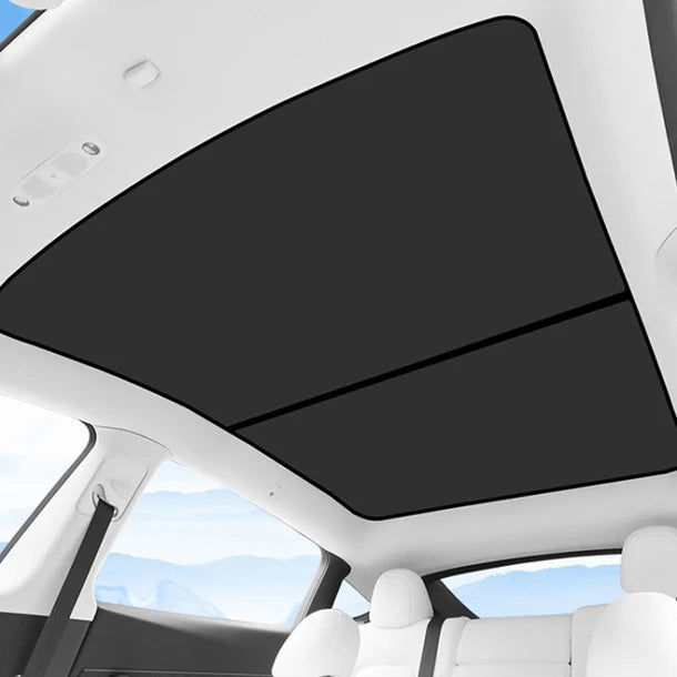 2020–2024 Tesla Model Y Glass Roof Sunshade | Ice Crystal Heat & UV Blocking Roof Sunshade