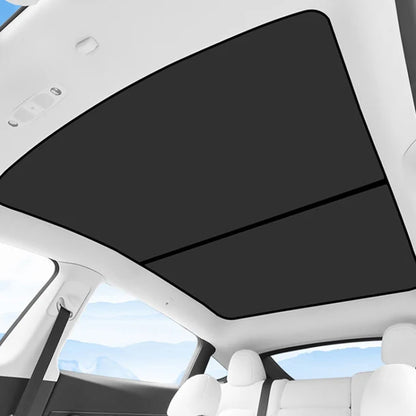 2020–2024 Tesla Model Y Glass Roof Sunshade | Ice Crystal Heat & UV Blocking Roof Sunshade