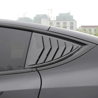 Model 3 Highland Rear Side Window Louvers – Carbon Fiber Exterior Trim Covers for Tesla Model 3 Highland (2024+)