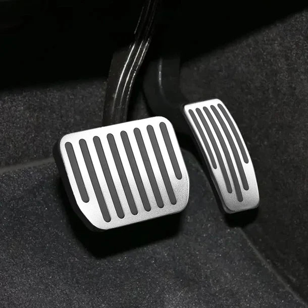 Performance Metal Foot Pedal Covers for Tesla Model 3 / Model Y / Model 3 Highland – Anti-Slip Brake & Accelerator Pedal Protector