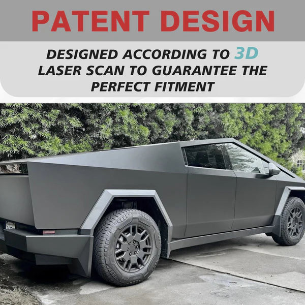 OEM-Style Mud Flaps for Tesla Cybertruck | Patent Design ABS Mudguards | No-Drill Splash Guards for All-Weather Protection