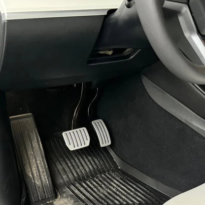 Performance Metal Foot Pedal Covers for Tesla Model 3 / Model Y / Model 3 Highland – Anti-Slip Brake & Accelerator Pedal Protector